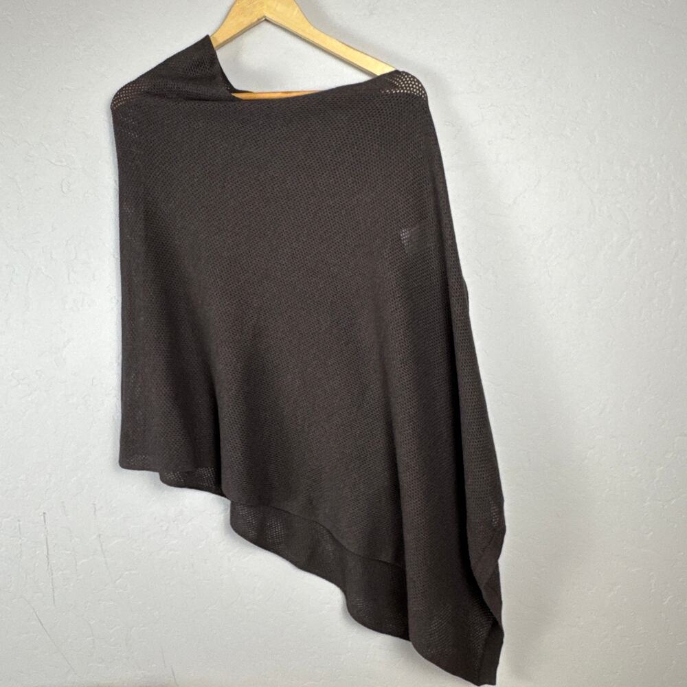 Quince Lightweight Cotton Cashmere Nursing Shawl Mocha Heather One Size Poncho